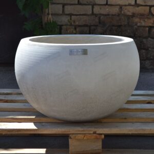 Круглий вазон Гера з бетону