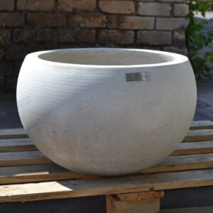 Круглий вазон Гера з бетону
