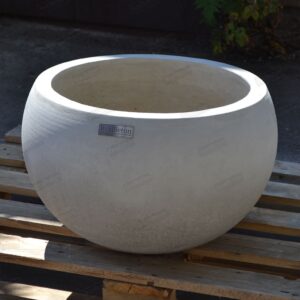 Круглий вазон Гера з бетону