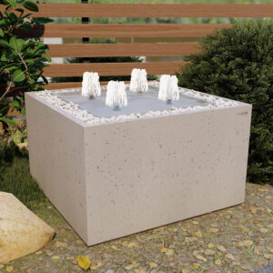 Фонтан з бетону Квадро