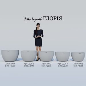 Вазон бетонний Глорія